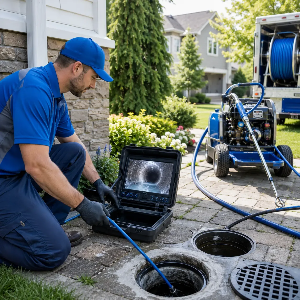 Outdoor drain cleaning professionals serving Lakewood, WI